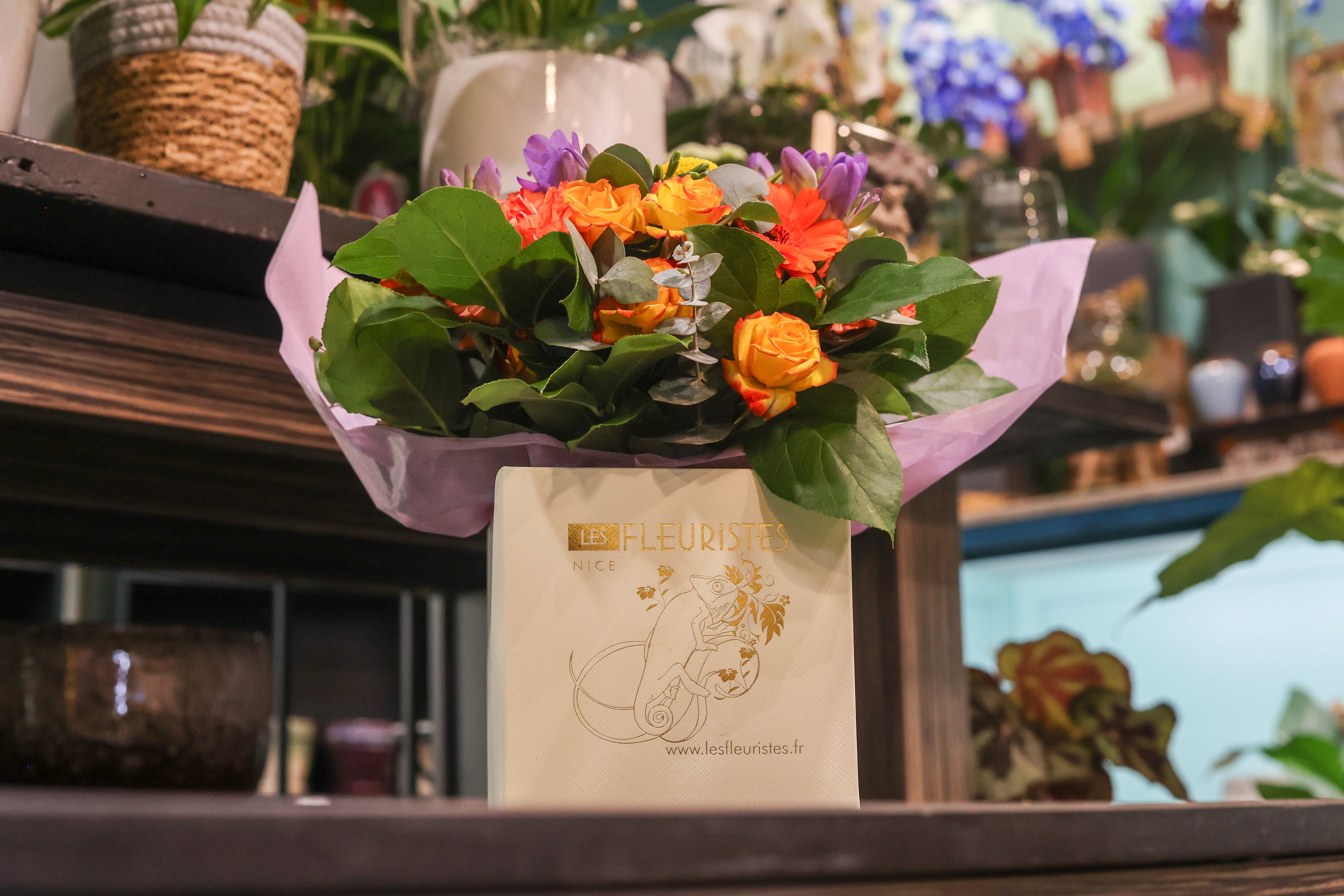 Coffret florale multicolore