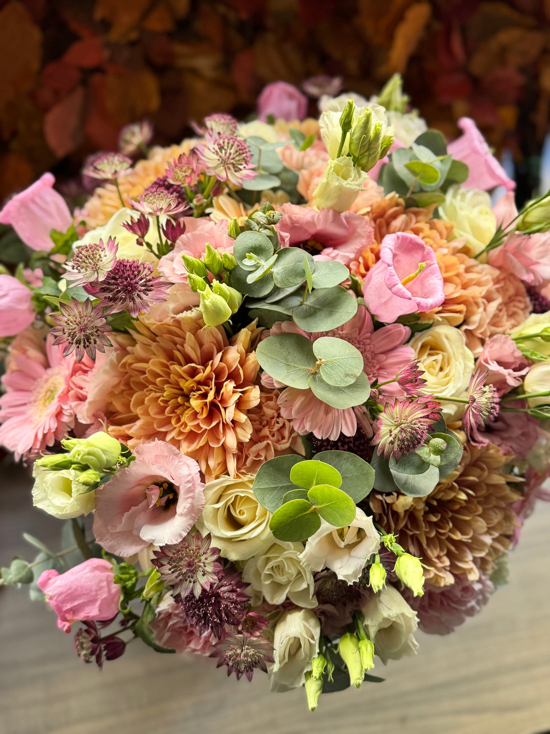 Bouquet automnale et son vase